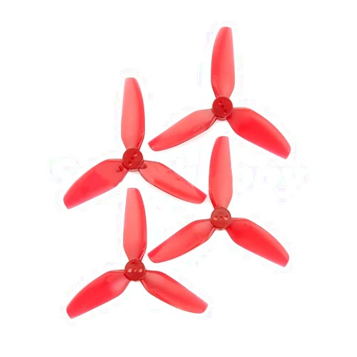 FZLANQ Drone Accessories for HQ 4PCS/2Pairs Durable Prop T3X3X3 Propeller 3 Blade/tri-Blade 3 inch CW CCW Poly Carbonate Prop for FPV RC Racing Drone Replaceable Accessories (Color : 4PCS T3X3X3 Red)