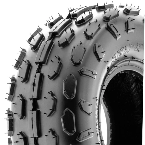 SunF 145/70-6 145/70x6 Light Weight ATV UTV Knobby Tire 6 PR Tubeless - A015