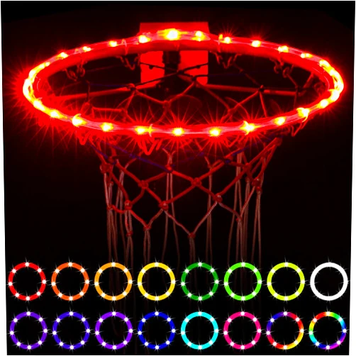 Waybelive LED Basketball Hoop Lights, Remote Control Basketball Rim LED Light, 16 Color Change by Yourself, Waterproof, Super Bright to Play at Night Outdoors, Good Gift for Kids