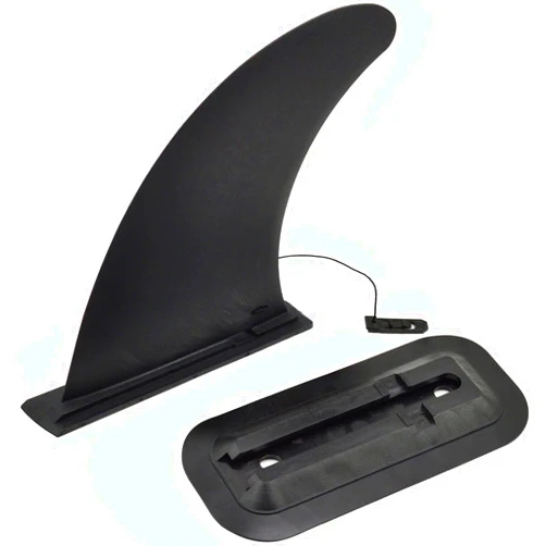 DSHE Detachable Center Fin Black, Kayak Rudder Kit Skeg Tracking Fin Watershed Board for Inflatable Canoe, Stand Up Paddle SUP Boards, Surfboard
