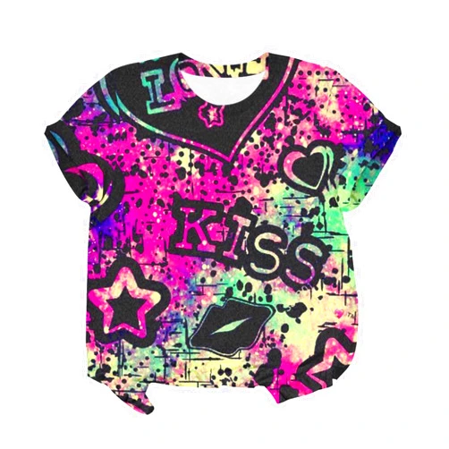 SHAOBGE Valentines Clothes for Women Long Sleeve Shirts for Women Women's Short Sleeve Tops Block T Trendy Tops