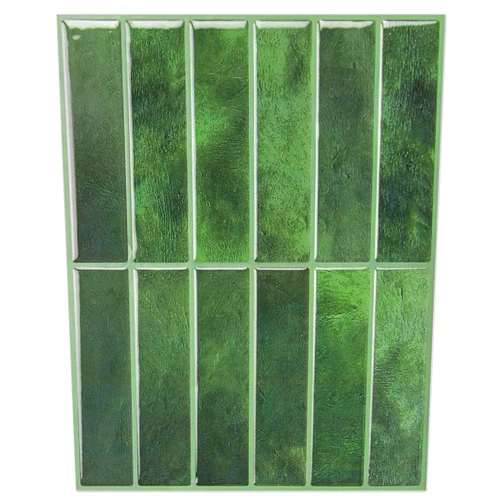 LONGKING 10-Sheet Green Peel and Stick Backsplash for Kitchen Wall, Kitchen Backsplash Tiles, Wall Tiles, 11.4