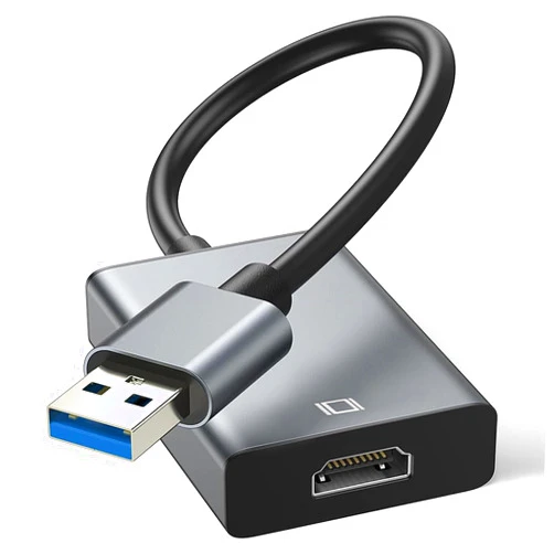 KLOMIER USB to HDMI Adapter - 3.0/2.0 Multi-Monitor Cable,Compatible with Windows 7/8/10/11 for Multiple Monitors