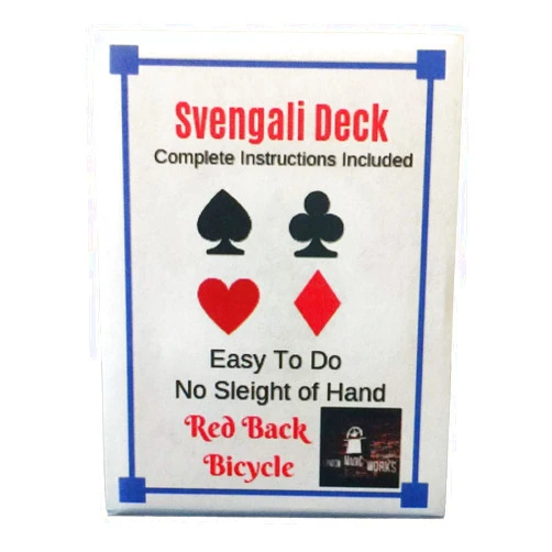London Magic Works Red Svengali Deck Pack of Two; Includeds Over 100 Tricks - Two Decks That are Sure to Amaze