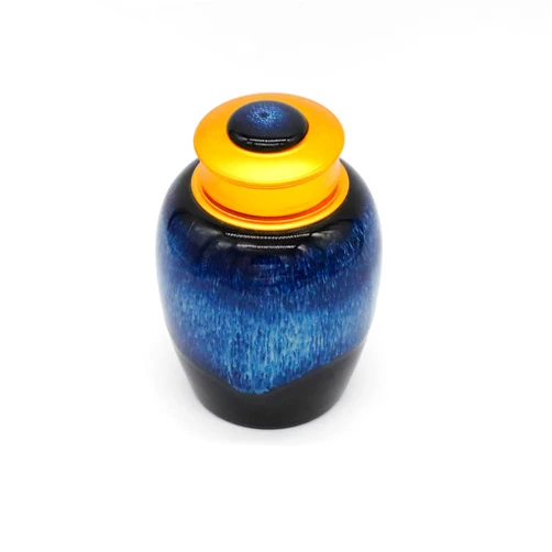 Shenlan Small Urns for Ashes Ceramic Memorial Urn for Human&Pets Medium Urns for Ashes Men Women Decorative Pet Urns for Dogs Cats Fits up to 51lbs