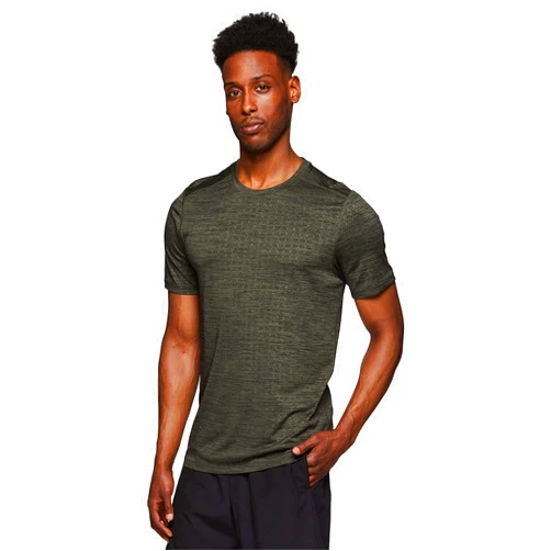 RBX Active Men's Athletic Performance Gym Workout Ventilated Mesh Short Sleeve Crewneck T-Shirt