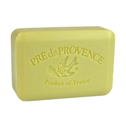 Pre de Provence Artisanal Soap Bar, Enriched with Organic Shea Butter, Natural French Skincare, Quad Milled for Rich Smooth Lather, Green Tea, 8.8 Ounce