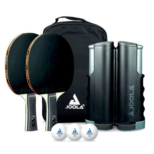 JOOLA Retractable Ping Pong Net for Any Table - Portable Table Tennis Net and Post Set Stretches 5.75' & Clamps Up to 2