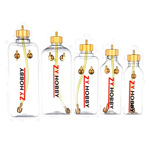 ZYHOBBY RC Engine Gas Fuel Tank 500ml, ZYHOBBY RC Transparent Fuel Bottle/Model Airplane Gas Tank 145 X 64mm- Shipped from US Warehouse
