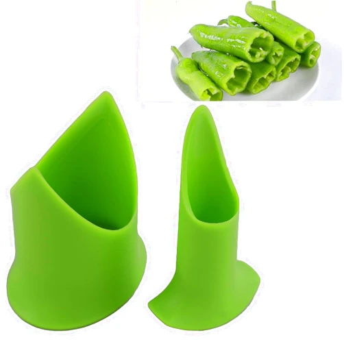 Anglepingping 2 Pack Jalapeno Pepper Corer,2 in 1 Bell Peppers Seed Core Remover Chili Peppers Seed Tomatoes Fruit Vegetable Core Separator Device,Fruit & Vegetable Quick Corer and Cave Tools