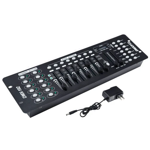 TCFUNDY DMX 512 Controller, 192 Channel DMX Light Controller Stage Lighting Console for Party DJ Disco Lights Show Night Club