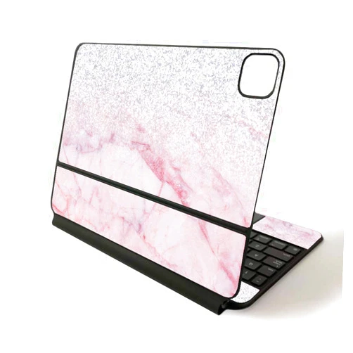 MIGHTY SKINS MightySkins Skin Compatible with Magic Keyboard iPad Pro 11-inch (2020) - Girly Marble Dazzle | Protective, Durable, and Unique Vinyl Decal wrap Cover | Easy to Apply | Made in The USA