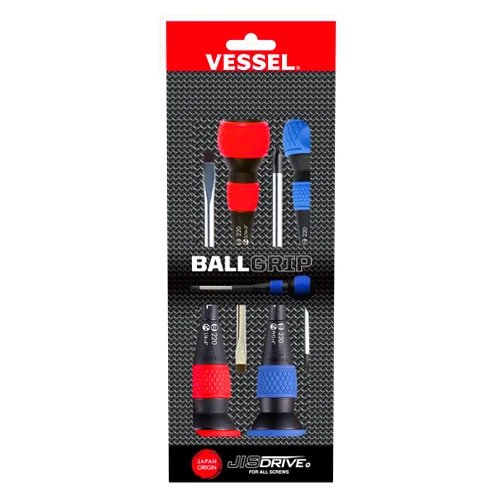 VESSEL BALL GRIP Screwdriver 4PC. Set