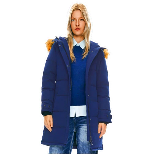 Orolay Women's Thickened Down Coat Long Puffer Jacket with Adjustable Hood Quilted Warm Winter Parka