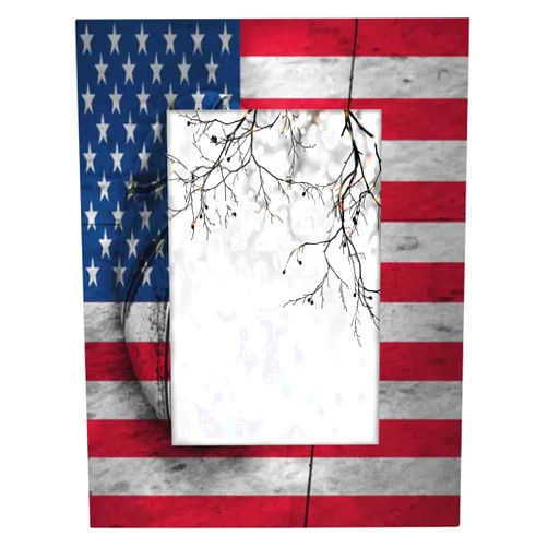 Vomwwlix 5x7 Picture Frame Flag Basketball Wood Picture Frames for Tabletop or Wall Mount Display 5x7 or 5x5 Picture Photo Frames for Decor Home College Christmas Gift