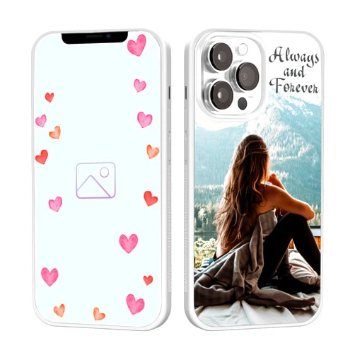 Generic Custom Phone Cases for iPhone 11 12 13 14 15 16 17 Pro Max Plus Mini for Samsung Galay S20 S21 S22 S23 S24 S25 Plus Ultra FE Unique Gift Idea for Women Girls Men Boys Lover (White), 1 Picture
