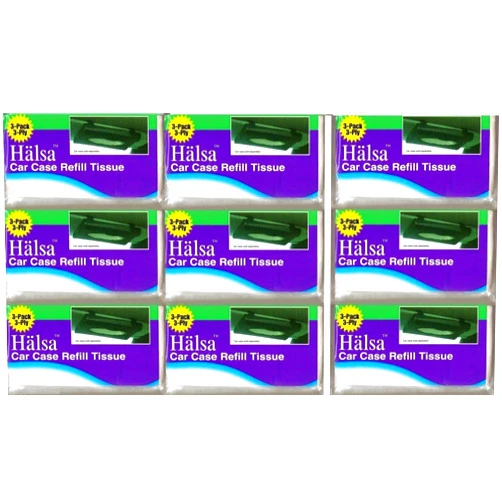 Artist Unknown (Ship from USA) 27 HALSA Refill Tissues for Tempo Car Visor Tissue Holder