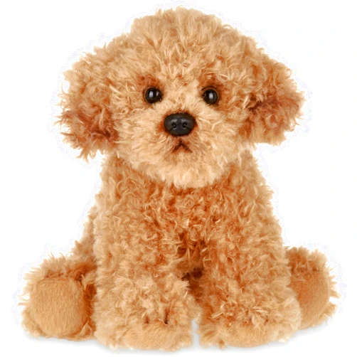Bearington Collection Bearington Lil' Caramel Dog Stuffed Animal 6.5 In - Puppy Stuffed Animals - Plush Dog Toys for Kids Goldendoodle Labradoodle