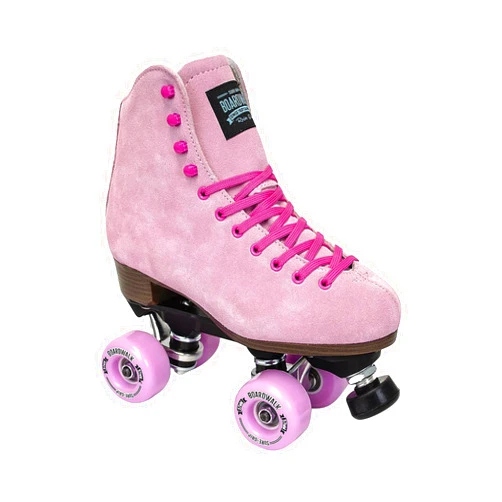Sure-Grip Boardwalk Unisex Outdoor Roller Skates - Retro Boots with Suede Leather & Rubber - ABEC 3 Bearings, Aluminum Trucks & Extra Long Laces - Boardwalk 82A Outdoor Wheels - Suitable For Beginners