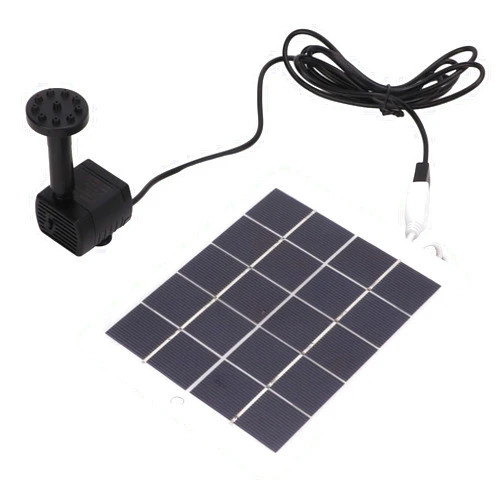 SOGT High Efficiency 3W 5V Solar Pump with Auto Shut Off Solar Pump for Garden Fountain