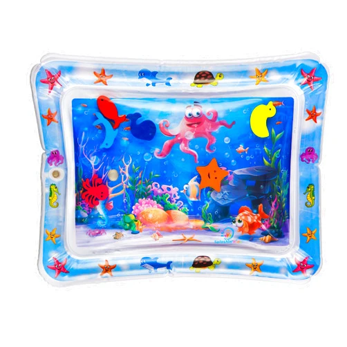 Splashin'kids Inflatable Tummy time Premium Water mat Infants and Toddlers is The Perfect Fun time Play Activity Center Your Baby's Stimulation Growth