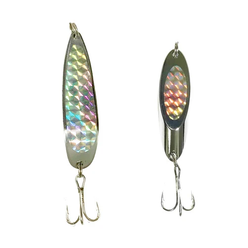 Sanhu 12-Piece Crocodile and Kast Spoon Fishing Lure Set – 1oz Heavy-Duty Chrome Plated Spoons for Freshwater & Saltwater – Trout, Tuna, Bass, Walleye, Halibut, and More – Mustad Treble Hooks