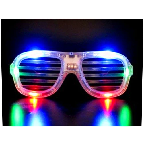 Rave-Eyes Clear LED Slotted Sunglasses Great for Raves or Parties