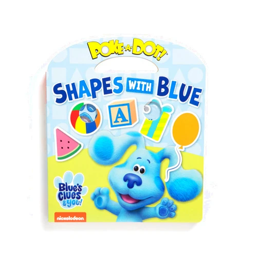 Melissa & Doug Blue's Clues & You! Children's Book - Poke-A-Dot: Shapes with Blue - FSC Certified