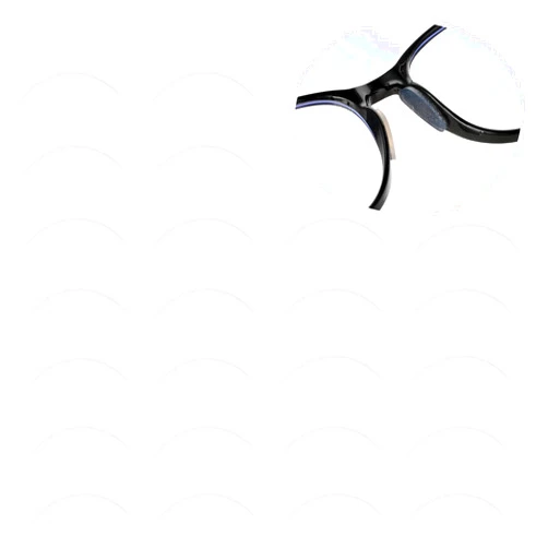WY LIGHTING LEVEL 12 Pairs Eyeglasses Nose Pads Silicone Adhesive Glasses Nose Pad Soft Comfortable Anti-Slip Nose Cushion Nose Piece Replacement Kit for Sunglasses Reading Glasses Full Plastic Frames