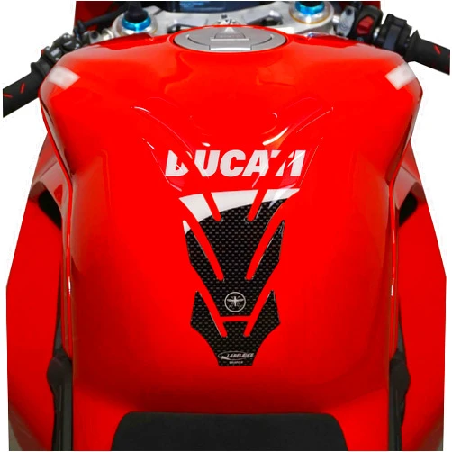 labelbike - 3D Sticker Motorcycle Tank Pad Protection and Decoration in Resin Compatible with Ducati Corse