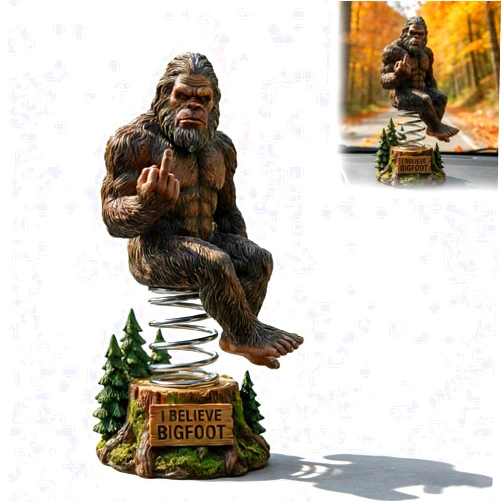 Generic Bigfoot Bobblehead Car Dashboard Decor, Funny Sasquatch Dashboard Ornament, Pacific Northwest Bigfoots Figurine Car Interior Decoration, Novelty Gift for Bigfoot Lovers (#A)