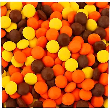 LaetaFood REESE'S PIECES Peanut Butter Candy Crunch Shell Candy (3 Pounds Bulk Bag)