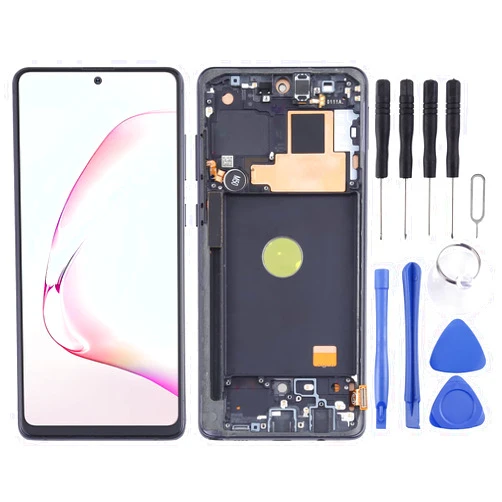 CHENYAN TFT Material LCD Screen and Digitizer Full Assembly with Frame for Galaxy Note10 Lite SM-N770, Not Supporting Fingerprint Identification