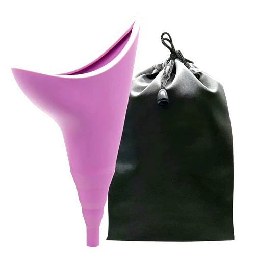 KPOKPO Female Urination Device, Reusable Silicone Female Urinals Portable, Urine Cups for Women Standing Pee, for Outdoor, Inconvenient Mobility, Activities, Campin
