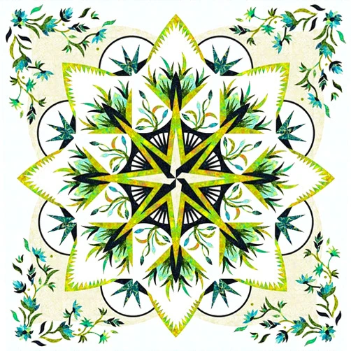 Quiltworx - Judy Niemeyer Quilting Valley Blossoms Pattern, None