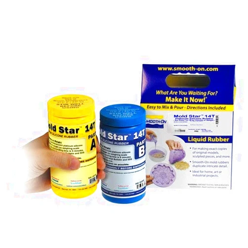 Smooth-On Mold Star 14T - 1A:1B Mix by Volume Translucent Platinum Silicone Rubber - Pint Unit