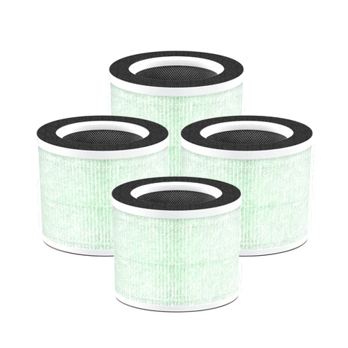 Nispira True HEPA Carbon Replacement Filter Compatible with RENPHO RP-AP088 Air purifier RP-AP088W/RP-AP088B RP-AP088-F2 4 Stage Filtration System, 4 Pack