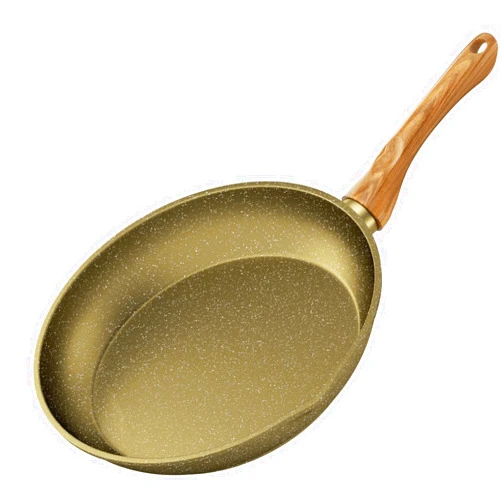 Innerwell 10 Inch Nonstick Frying Pan, Gold Granite Non Stick Frying Pan,Egg Pan Skillet Omelette Pan,Kitchen Cooking Induction Compatible Pan, PFOA Free
