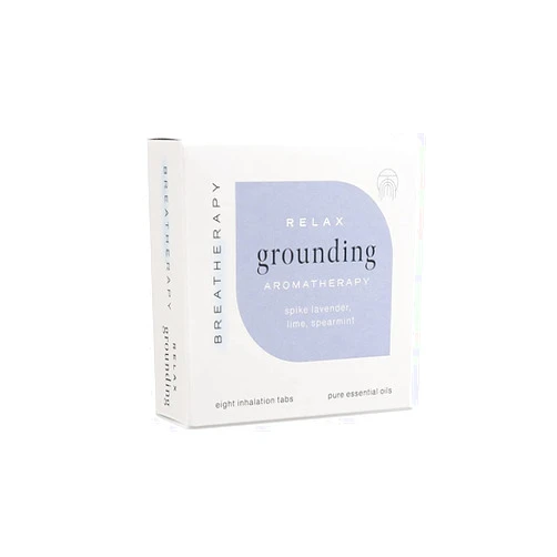 Breatherapy Pure Essential Oil Aromatherapy Inhalation Tabs, 8-Pack (Grounding)