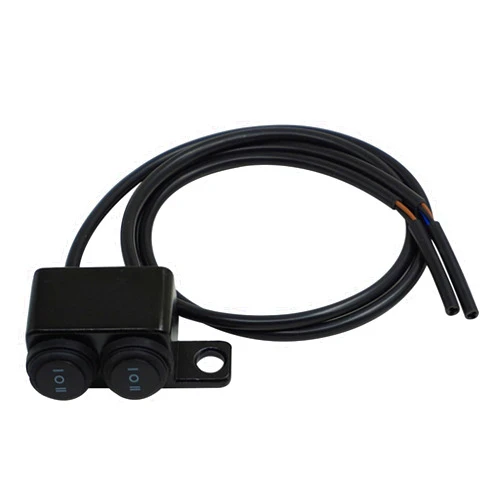 WingOt for A&TV for Scooter 12V Motorcycle Dual 10mm Mirror Mount Switches Motorbike Headlight Hazard Brake Fog Lights ON-Off 3ways Switch Button (Color : Right)