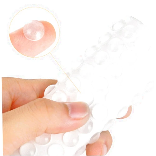 FATLODA 200PCS Cabinet Bumpers Clear Rubber Bumpers Self Adhesive, Soft Cabinet Door Bumper Pads, Sound Dampening Cabinet Door Bumpers, Kitchen Cabinet Pads for Drawers, Picture Frames, Cupboard Door Bumpers
