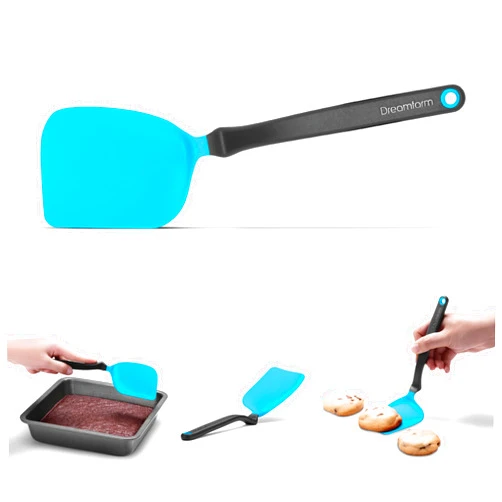 Dreamfarm Mini Chopula Non-Stick-Safe Super-Flexible Sit-Up Spatula with Strong Flat Edge to Separate Food - 9