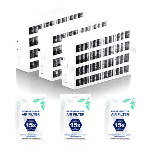Funmit W10311524 AIR1 Refrigerator Air Filter Cartridge Replacement for Whirlpool Kenmore Refrigerator Compatible with Fresh Flow Refrigerator Air Filter, 3 Pack, White