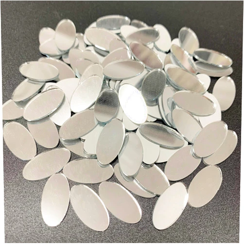 NUO RUI 100 Pcs Mini Oval Shaped Mirror Mosaic Tiles Craft Mirrors