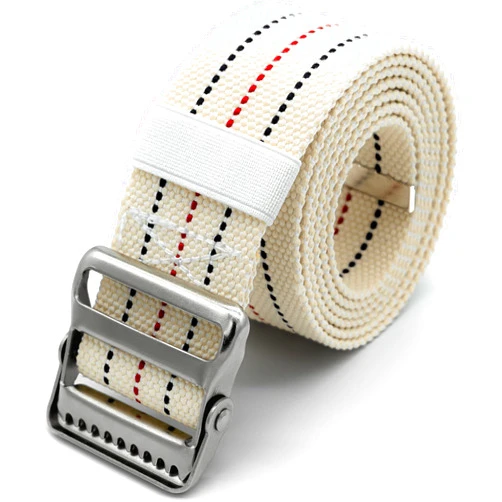 LiftAid Transfer and Gait Belt 60 Inch with Metal Buckle and Loop - Walking, Standing and Transfer Assist Aid for Seniors, Elderly Patients, Caregiver, Nurse, Therapist (Beige)