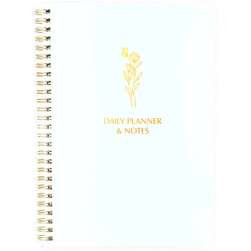 Of a Happy Kind Simple Daily Planner Undated & To Do List Notebook: With Hourly Schedule - 6.5x9.25