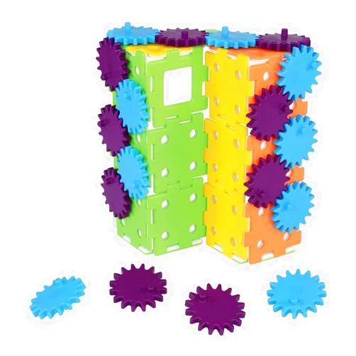 Polydron Kids My First Gear Set - Educational Construction Toy - Multicolored - Development Geometry Creative Kit - 2+ Years - 41 Pieces