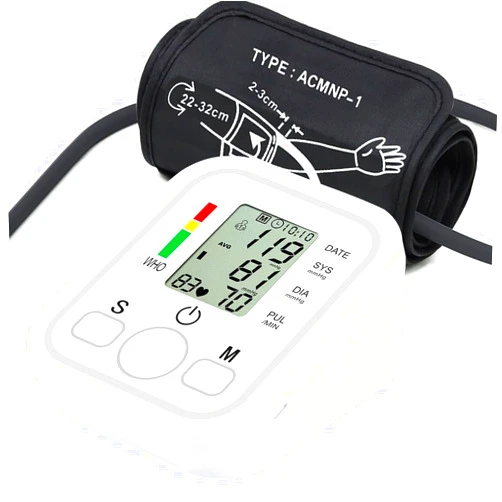 Omron New Blood Pressure Monitor Upper Arm BP Machine for Home Use BP Cuff,White