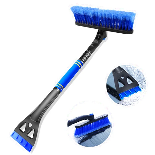 Kairiyard Ice Scrapers for Car Windshield, Upgraded 31 Inch Snow Scraper and Brush Combo Extendable 360° Pivoting Ice Snow Removal Tool for Car, Truck, SUV, Christmas(Blue)