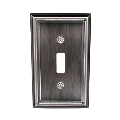 Atron Runwireless Pewter Estate Wallplate, Switch plate_ 2-204 (Toggle)